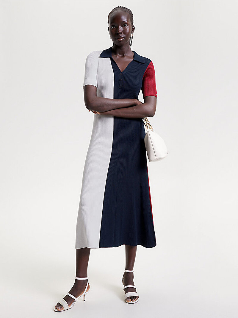 Kadın Rwb Colour Block Polo Elbise Çok renkli WW0WW400750G4
