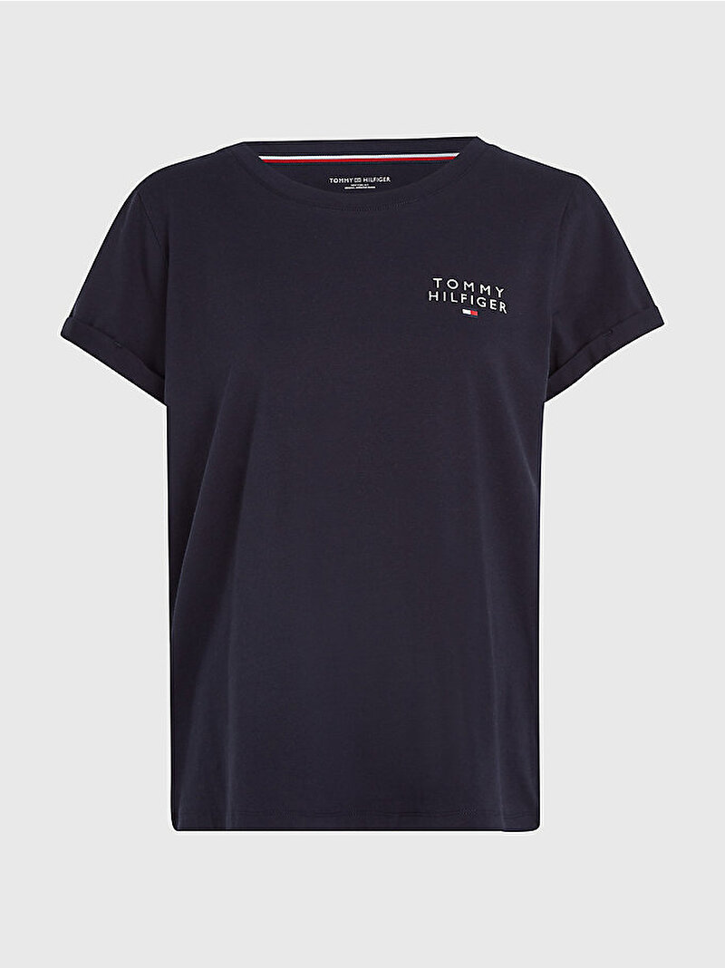 Kadın Short Sleeve T-Shirt Lacivert UW0UW04525DW5