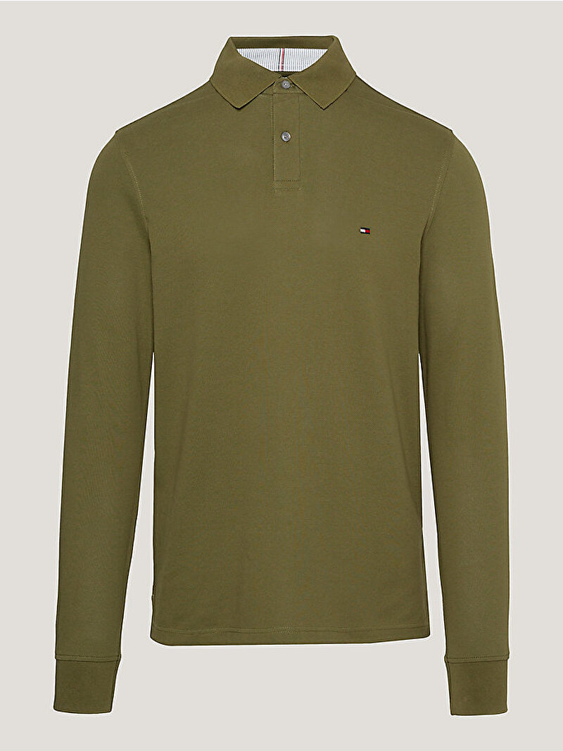 Erkek 1987 Regular Ls Polo T-shirt Yeşil MW0MW20183MS2