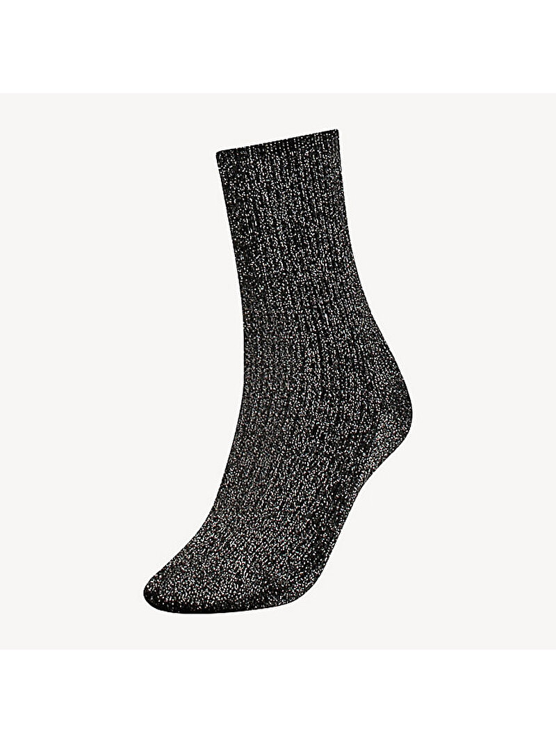 Kadın Glitter Çorap Siyah SOF3830160200