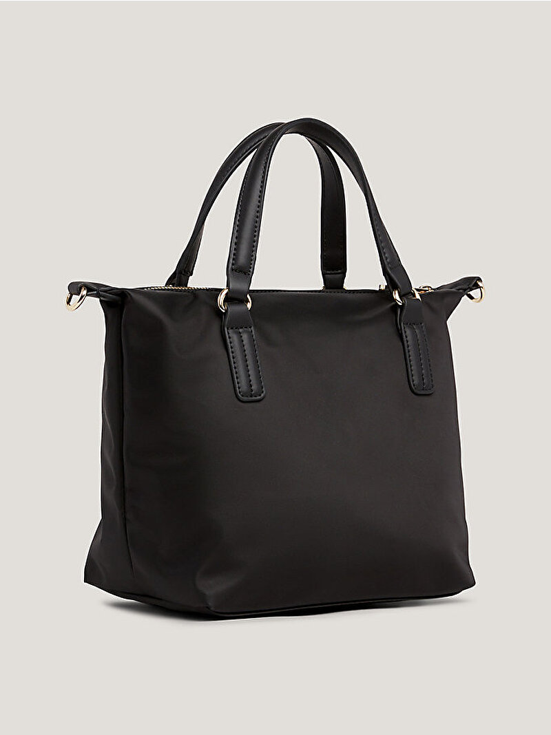 Kadın Poppy TH Small Tote Çanta Siyah AW0AW15640BDS