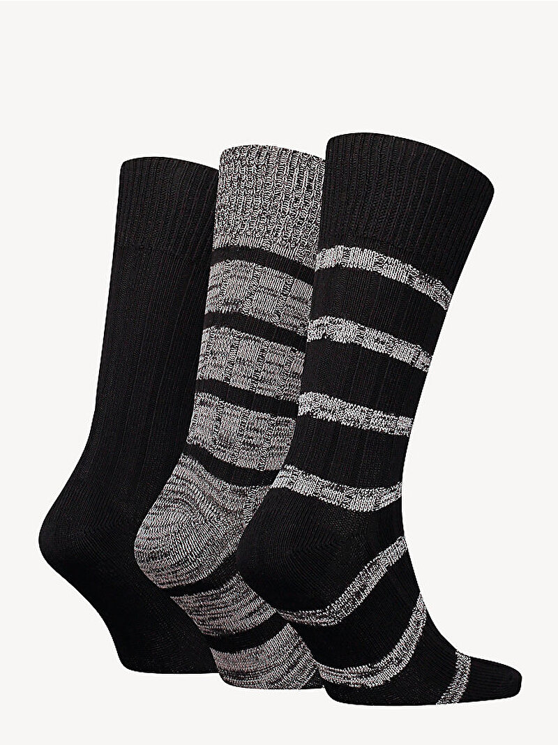 Erkek 3'Lü Çorap Seti Siyah S701226073002