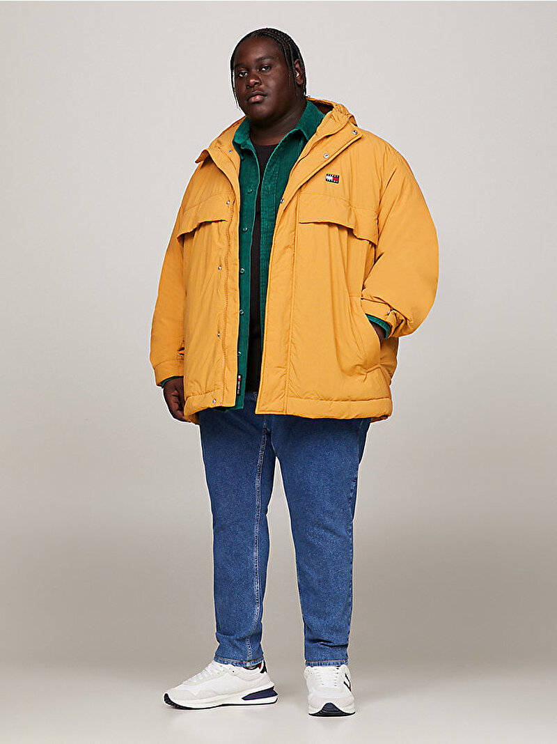 Erkek Tjm Padded Ovz Rüzgarlık Ceket Sarı DM0DM18011GQ2