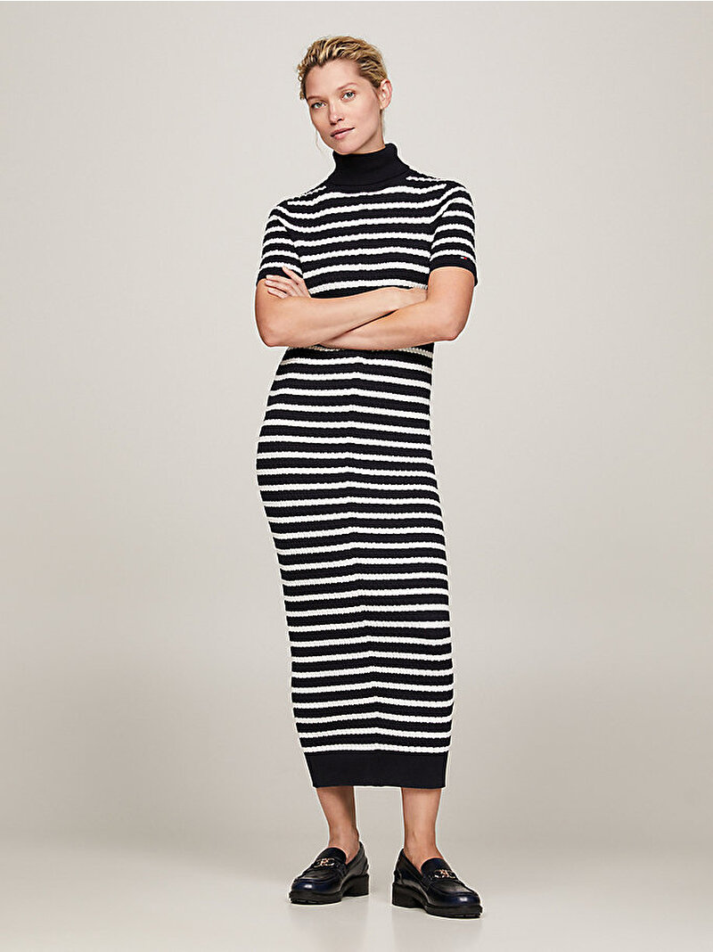 Kadın Skinny Cable Roll-Nk Elbise Çok renkli WW0WW409860A8