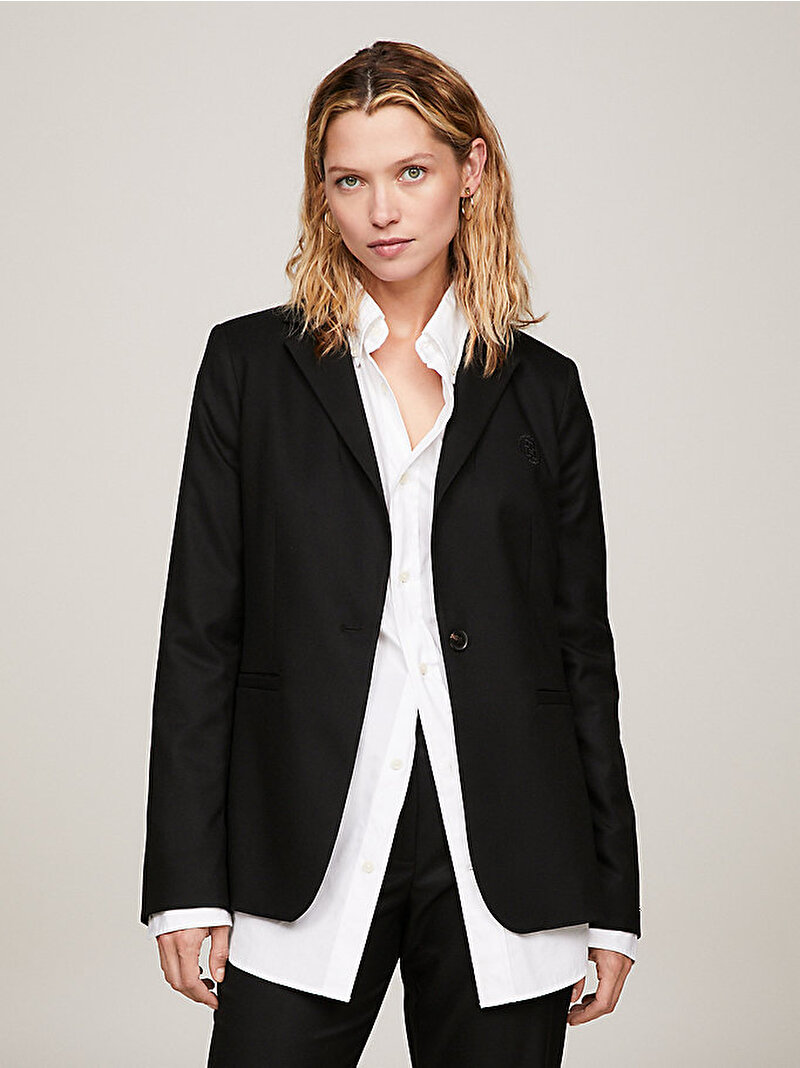 Kadın Core Regular Sb Blazer Ceket Siyah WW0WW39977BDS
