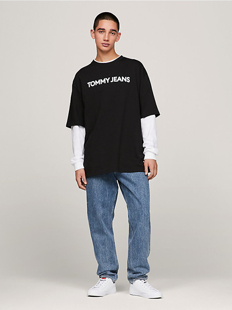 Erkek Tjm Ovz Bold Classic T-Shirt Siyah DM0DM18267BDS