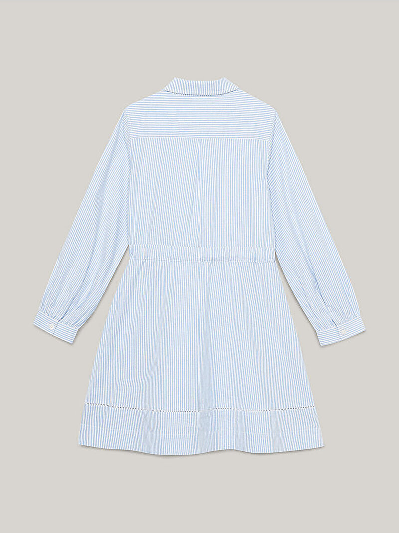 Kız Çocuk Ithaca Stripe Gömlek Elbise Mavi  KG0KG076990A5