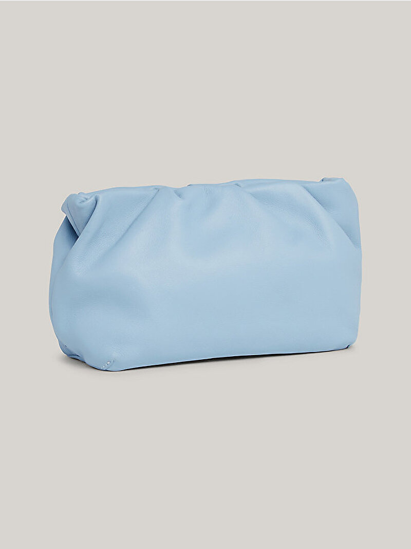 Kadın TH Luxe Soft Leather Çapraz Çanta Mavi  AW0AW16418C1O