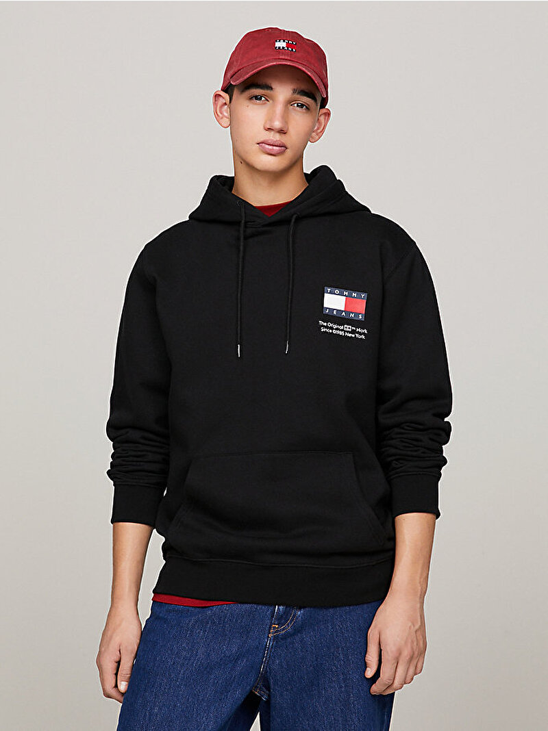 Erkek Tjm Reg Essential Sweatshirt Siyah DM0DM18418BDS