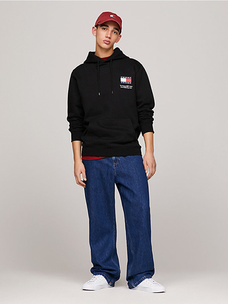 Erkek Tjm Reg Essential Sweatshirt Siyah DM0DM18418BDS