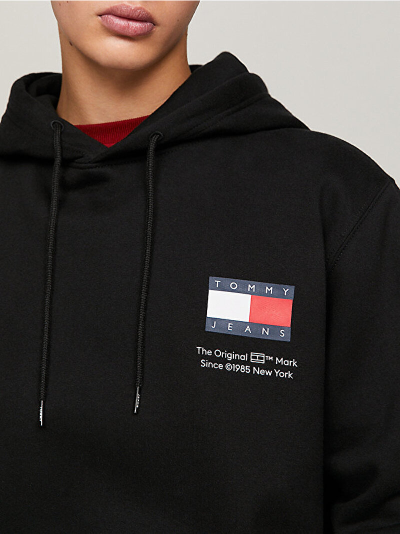 Erkek Tjm Reg Essential Sweatshirt Siyah DM0DM18418BDS