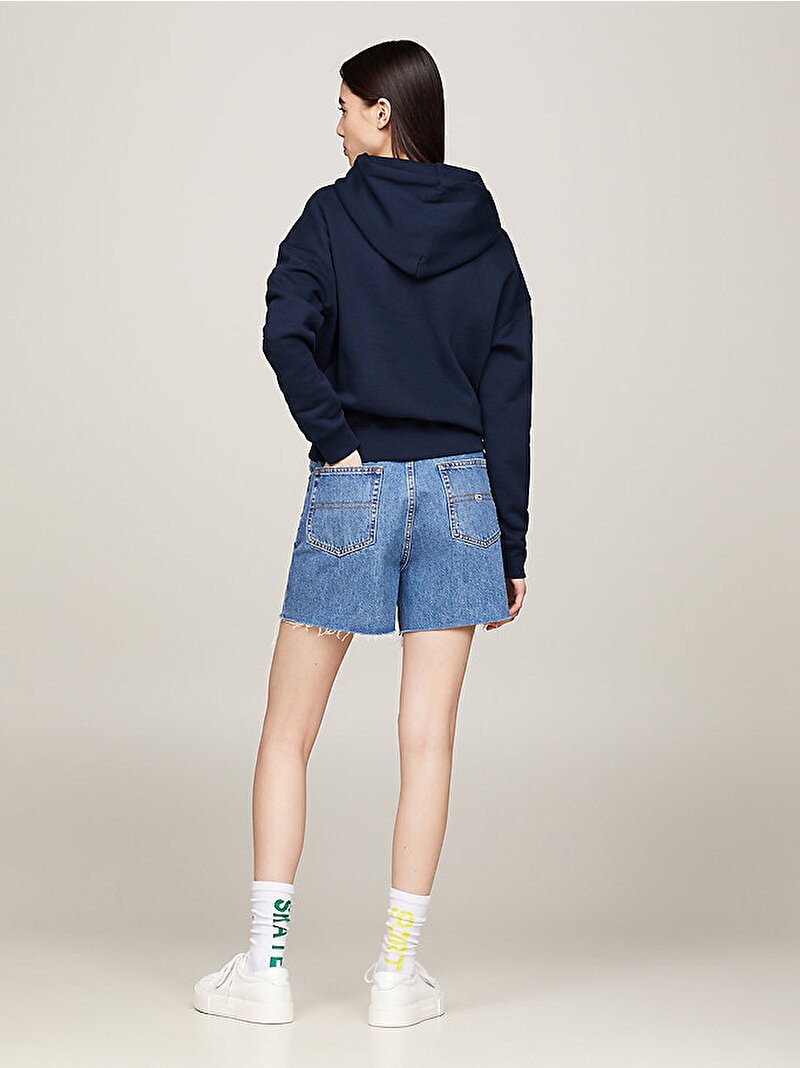 Kadın Tjw Bxy Badge Hoodie Lacivert DW0DW17326C1G