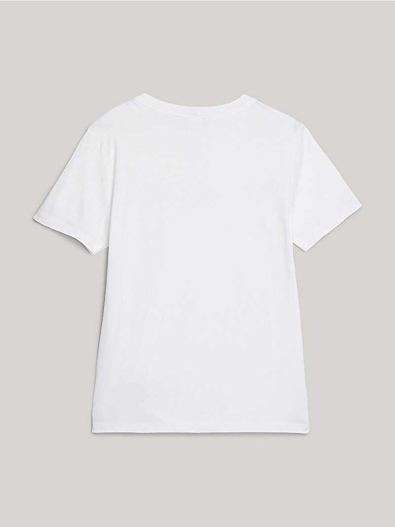 Kadın Adaptive Reg Corp Logo T-Shirt Beyaz  WW0WW42010YCF