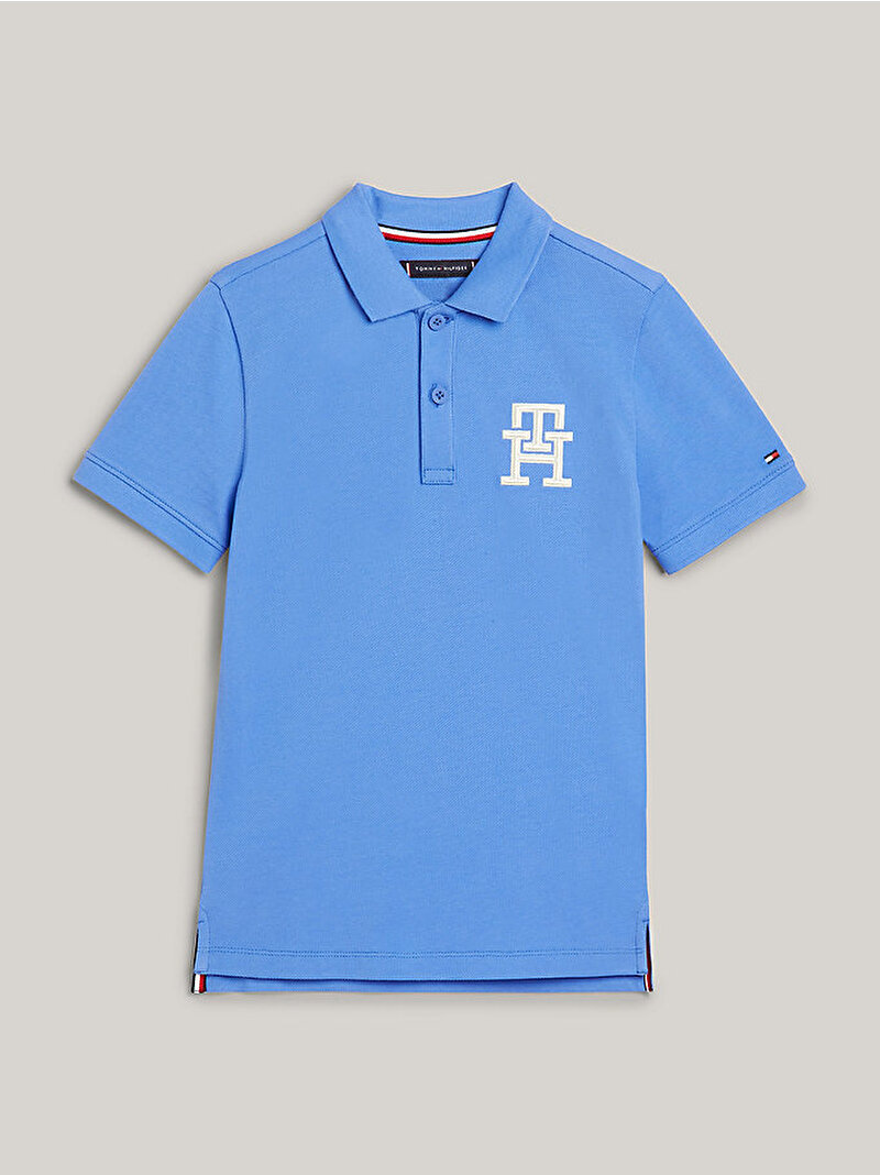 Erkek Çocuk Monogram Polo T-Shirt Mavi  KB0KB08853C30