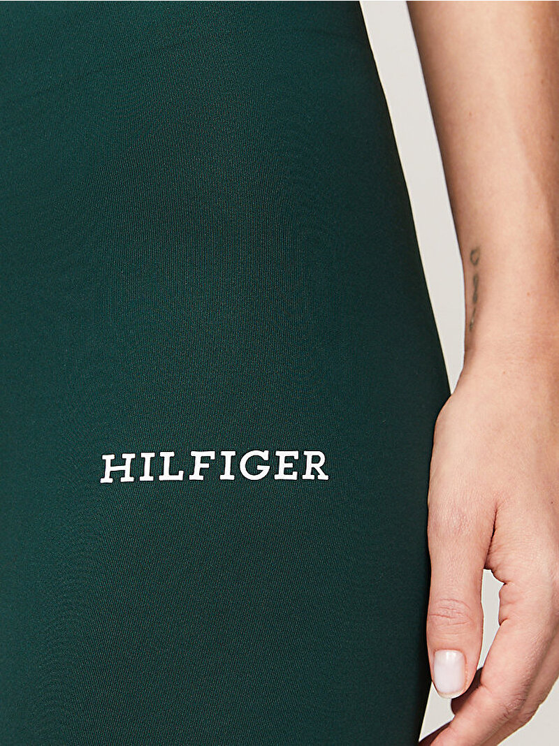 Kadın Sport Monotype Hilfiger Tayt Yeşil WW0WW41514MBP