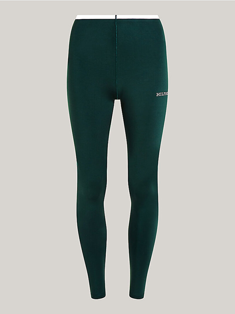 Kadın Sport Monotype Hilfiger Tayt Yeşil WW0WW41514MBP