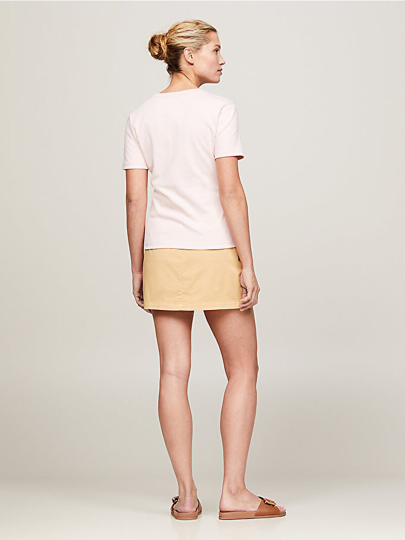 Kadın New Slim Cody T-Shirt Pembe  WW0WW40587TJQ