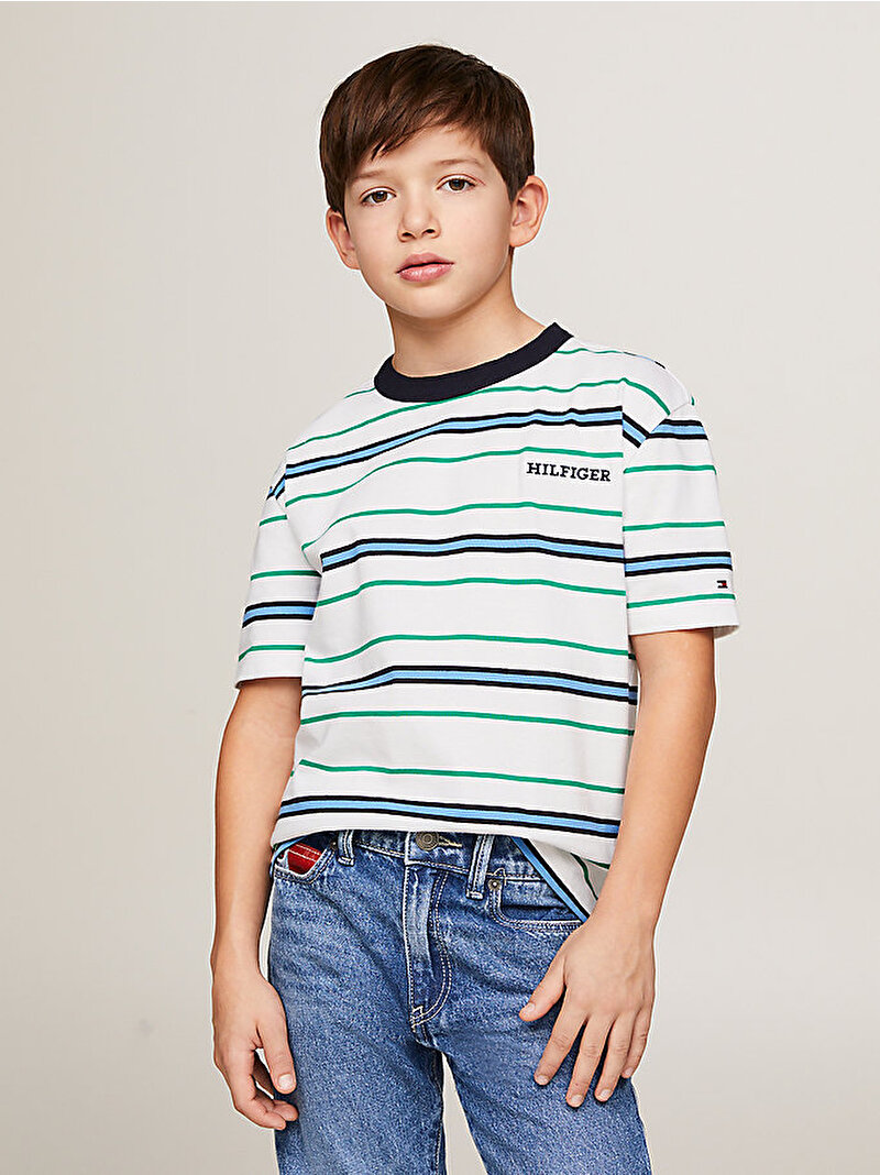 Erkek Çocuk Monotype Stripes T-Shirt Çok renkli KB0KB088160CD