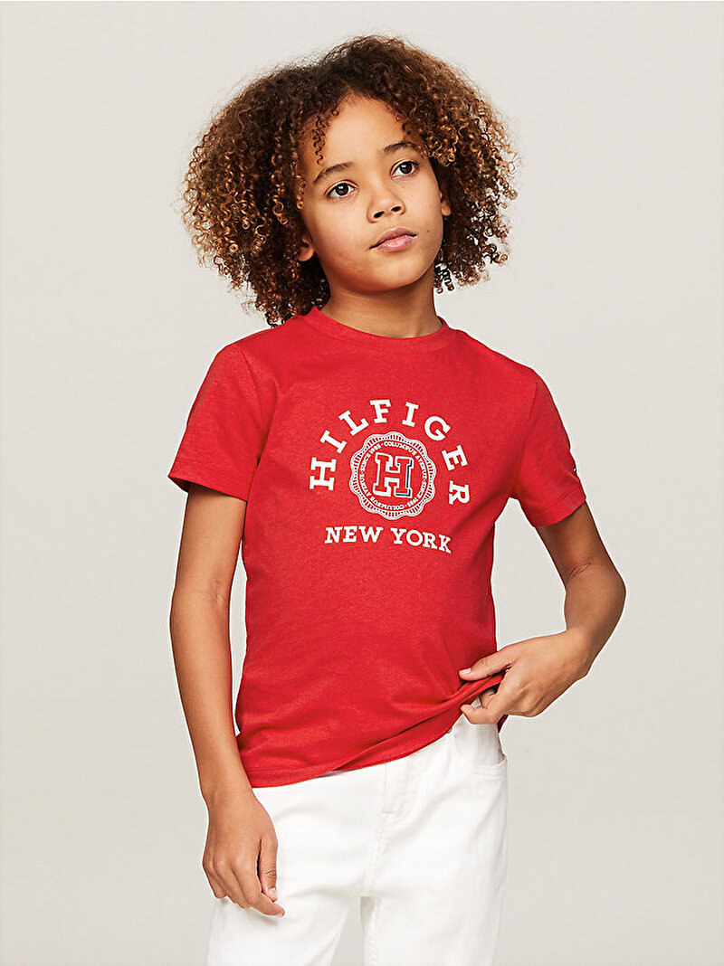 Erkek Çocuk Monotype Arch T-Shirt Kırmızı KB0KB08802XND