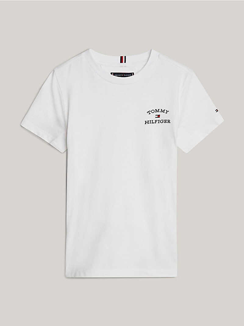 Erkek Çocuk Adaptive Wc TH Logo T-Shirt Beyaz  KB0KB09009YBR