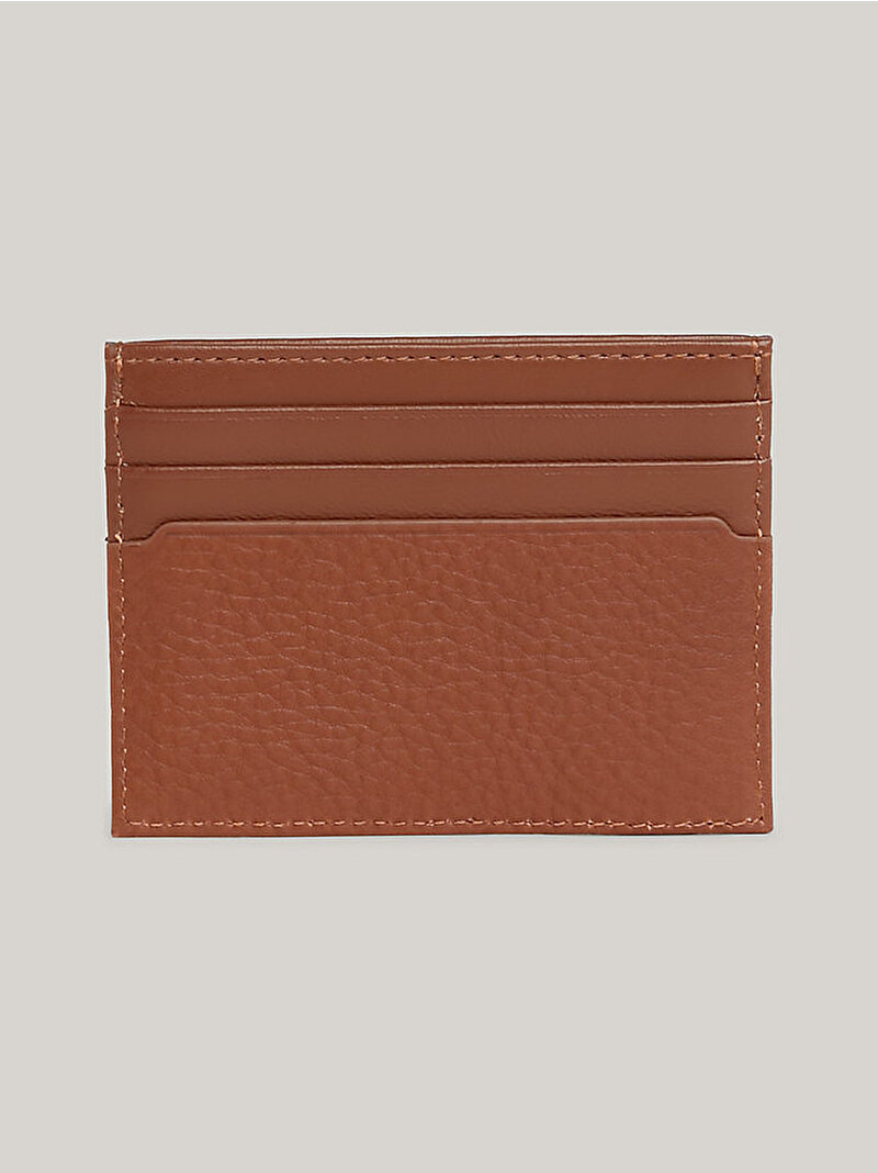 Erkek TH Premium Leather Kartlık Kahverengi AM0AM12186GTY