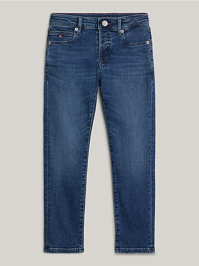 Erkek Çocuk Adaptive Modern Straight Jean Pantolon Mavi  KB0KB090221A6