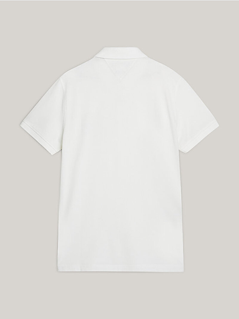 Erkek Adaptive Graphic On Chest Polo T-Shirt Beyaz  MW0MW35292YBR