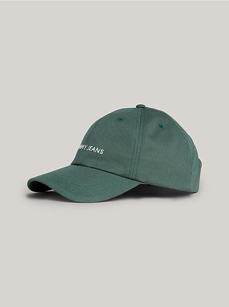 Erkek Tjm Linear Logo Şapka Yeşil AM0AM12024MBF