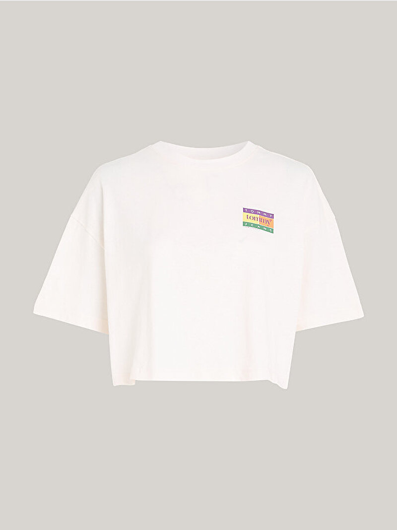 Kadın Tjw Ovs Crp Summer T-Shirt Beyaz DW0DW18141YBH