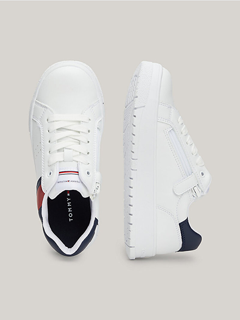 Çocuk Unisex Flag Low Cut Lace Up Sneaker Beyaz  EF00033356100