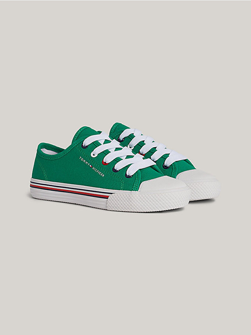 Çocuk Unisex Low Cut Lace Up Sneaker Yeşil EF00033324413