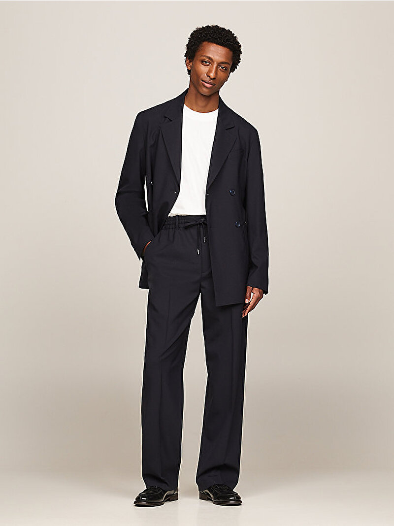 Erkek Thc Summer Wool Blazer Ceket Lacivert MW0MW34332DW5