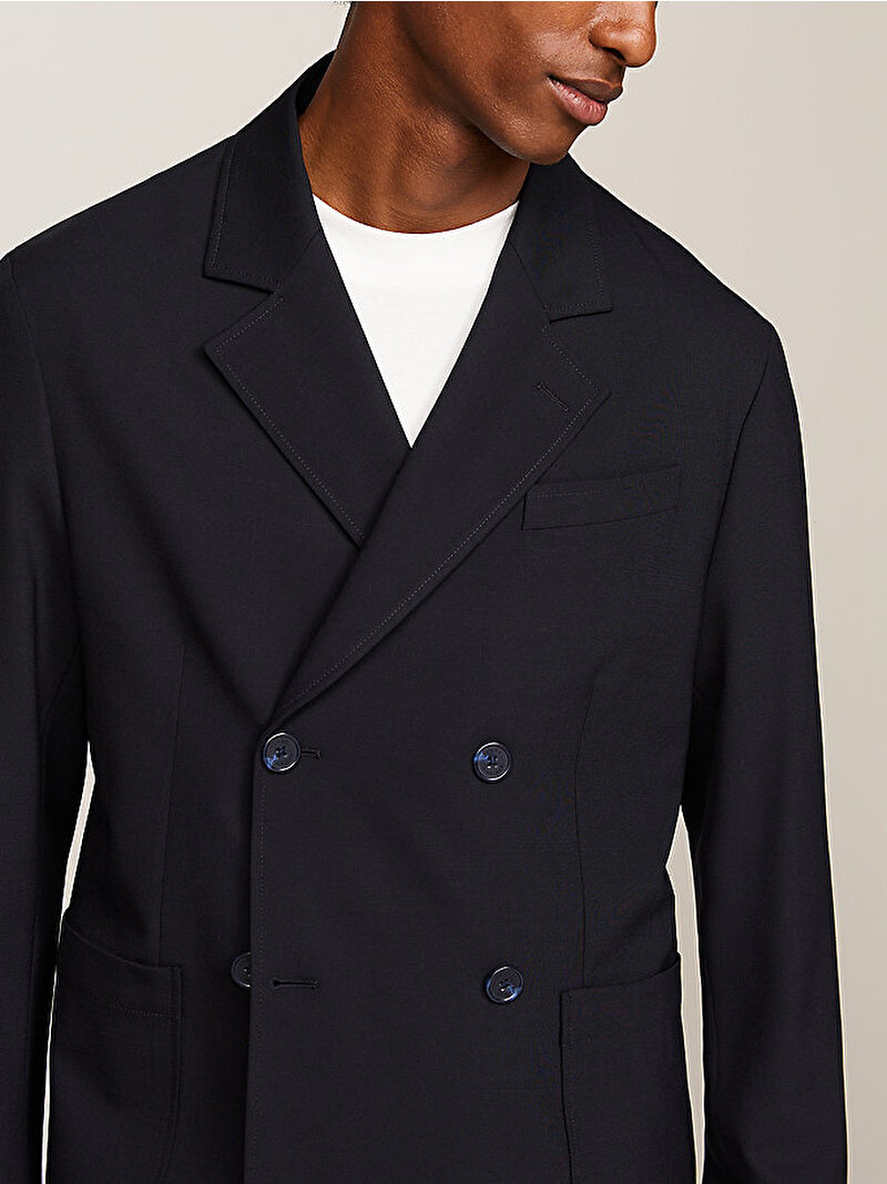 Erkek Thc Summer Wool Blazer Ceket Lacivert MW0MW34332DW5