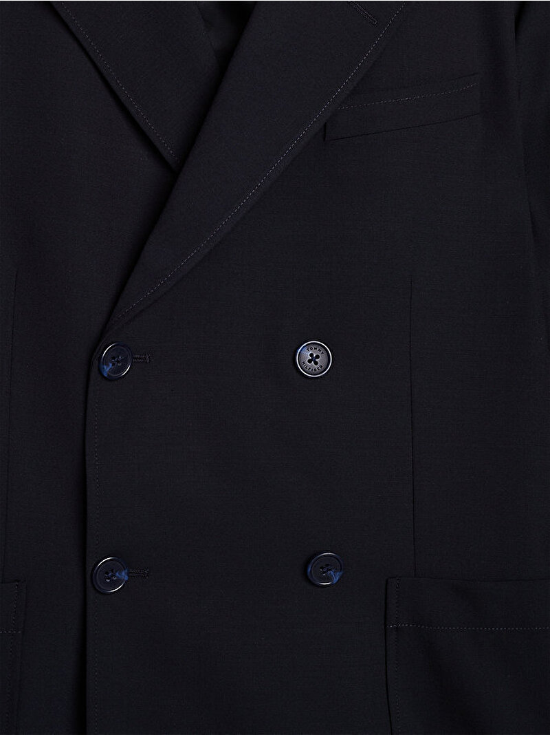 Erkek Thc Summer Wool Blazer Ceket Lacivert MW0MW34332DW5