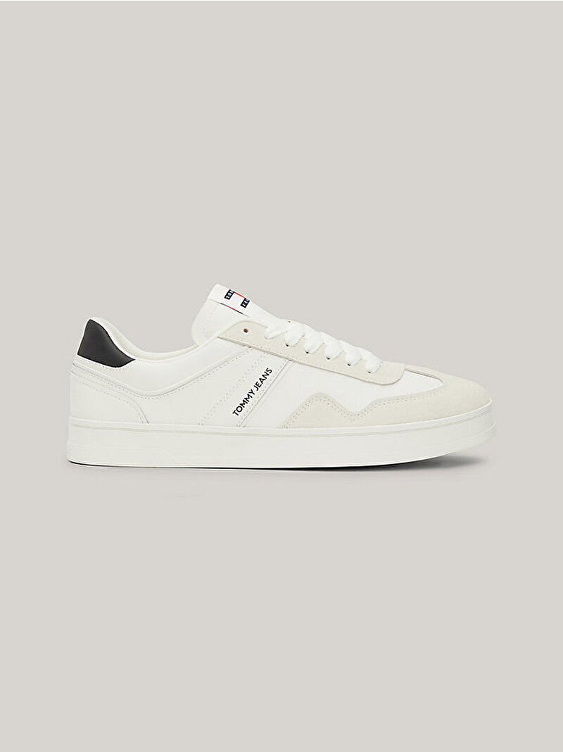 Erkek Tjm Leather Retro Sneaker Ekru EM0EM01414YBL