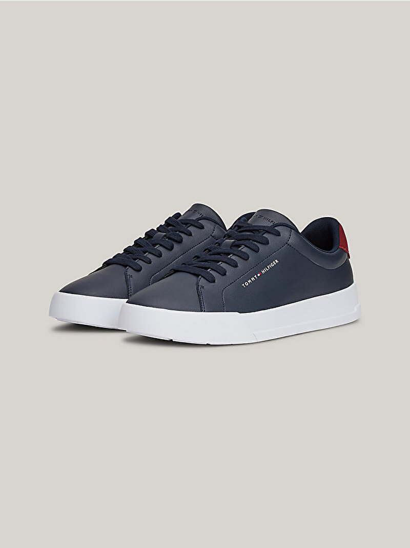 Erkek Th Court Leather Sneaker Lacivert FM0FM05297DW5