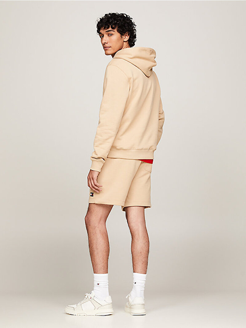 Erkek Tjm Reg Badge Hoodie Bej  DM0DM17988AB9