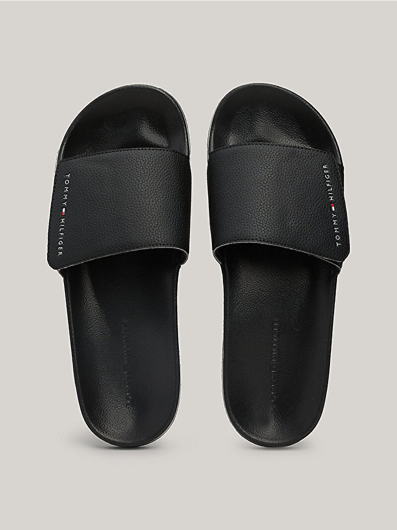 Erkek Strappy Hilfiger Plaj Terliği Siyah FM0FM05095BDS