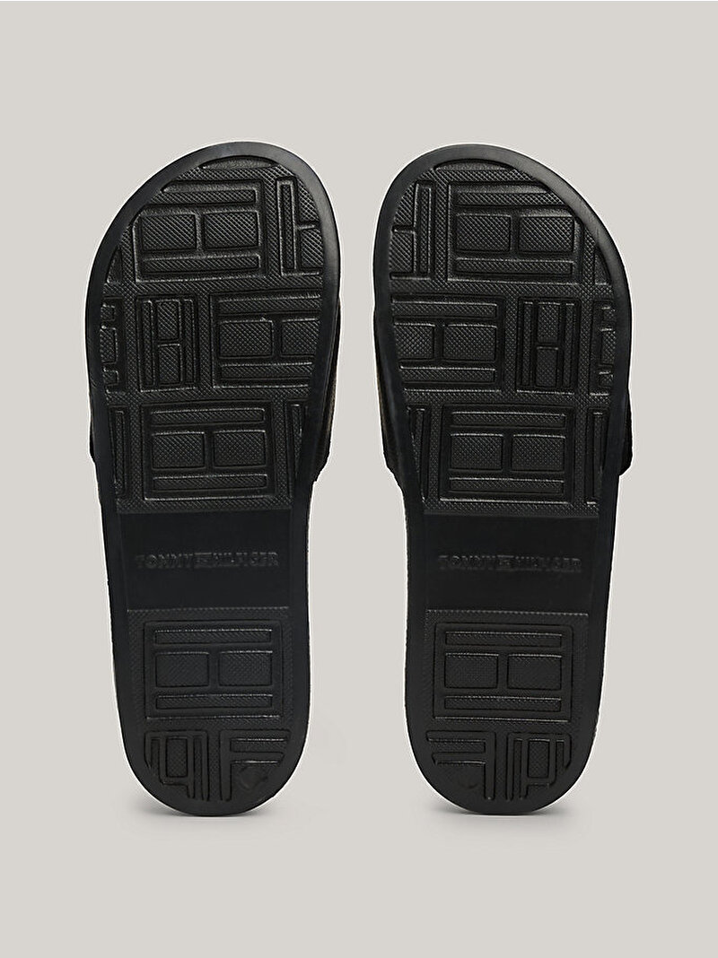 Erkek Strappy Hilfiger Plaj Terliği Siyah FM0FM05095BDS