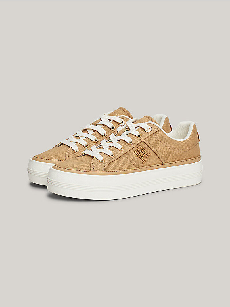 Kadın Th Vulc Canvas Sneaker Bej  FW0FW08211RBL