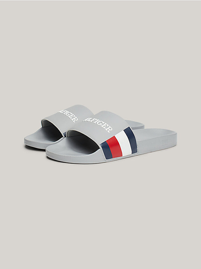 Erkek Hilfiger Rwb Plaj Terliği Gri FM0FM05093PRT