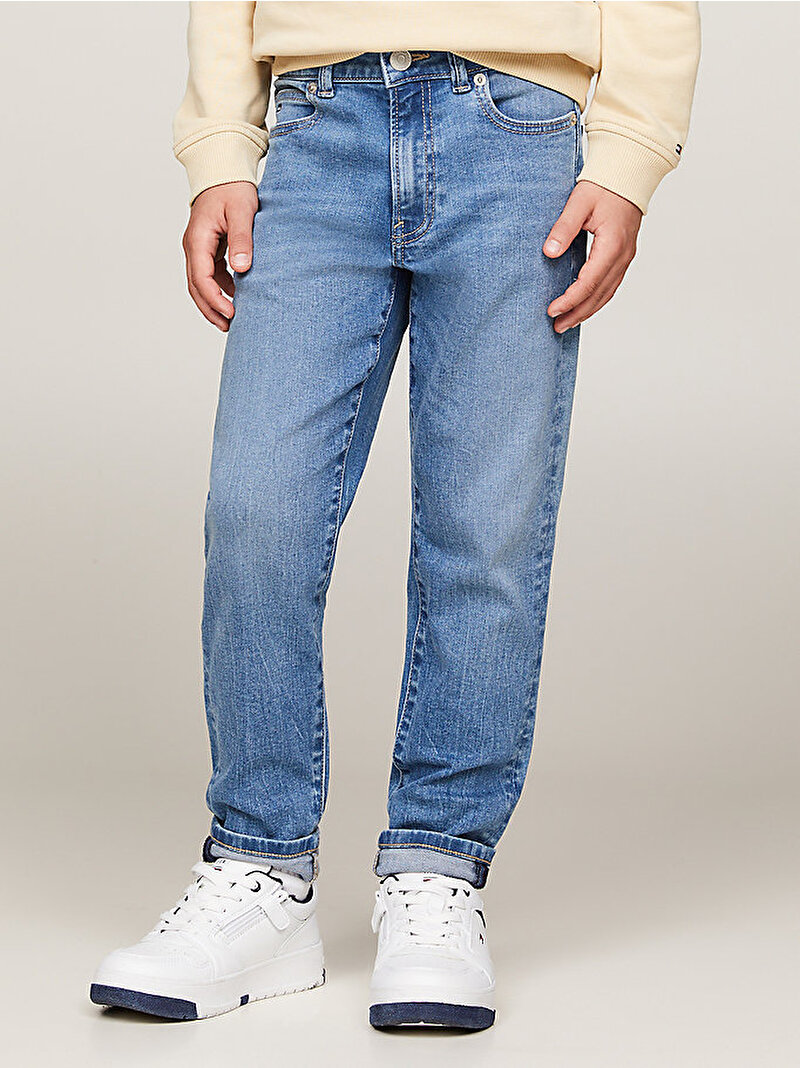 Erkek Çocuk Modern Straight Jean Pantolon Mavi  KB0KB090391A4