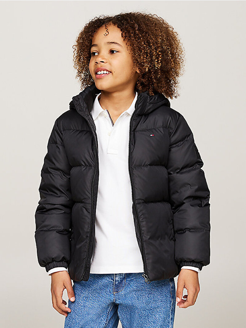 Erkek Çocuk Essential Down Puffer Mont Siyah KB0KB08341BDS