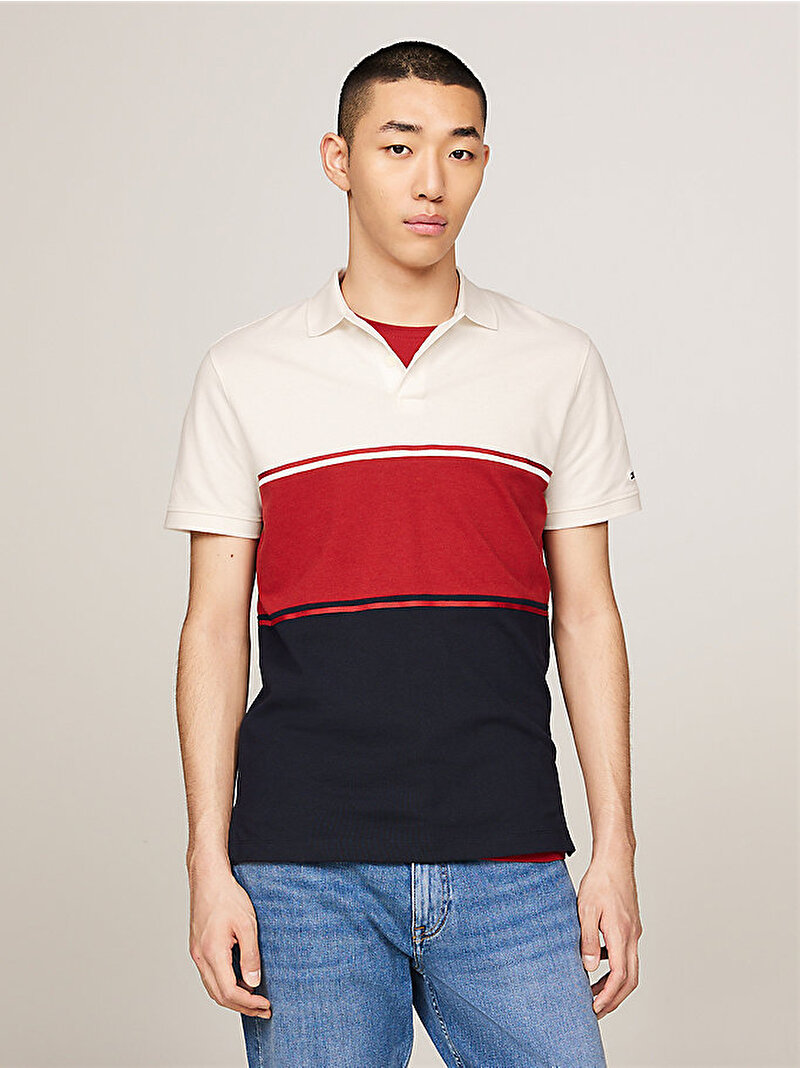 Erkek Colorblock Reg Polo T-Shirt Çok renkli MW0MW35600XNN