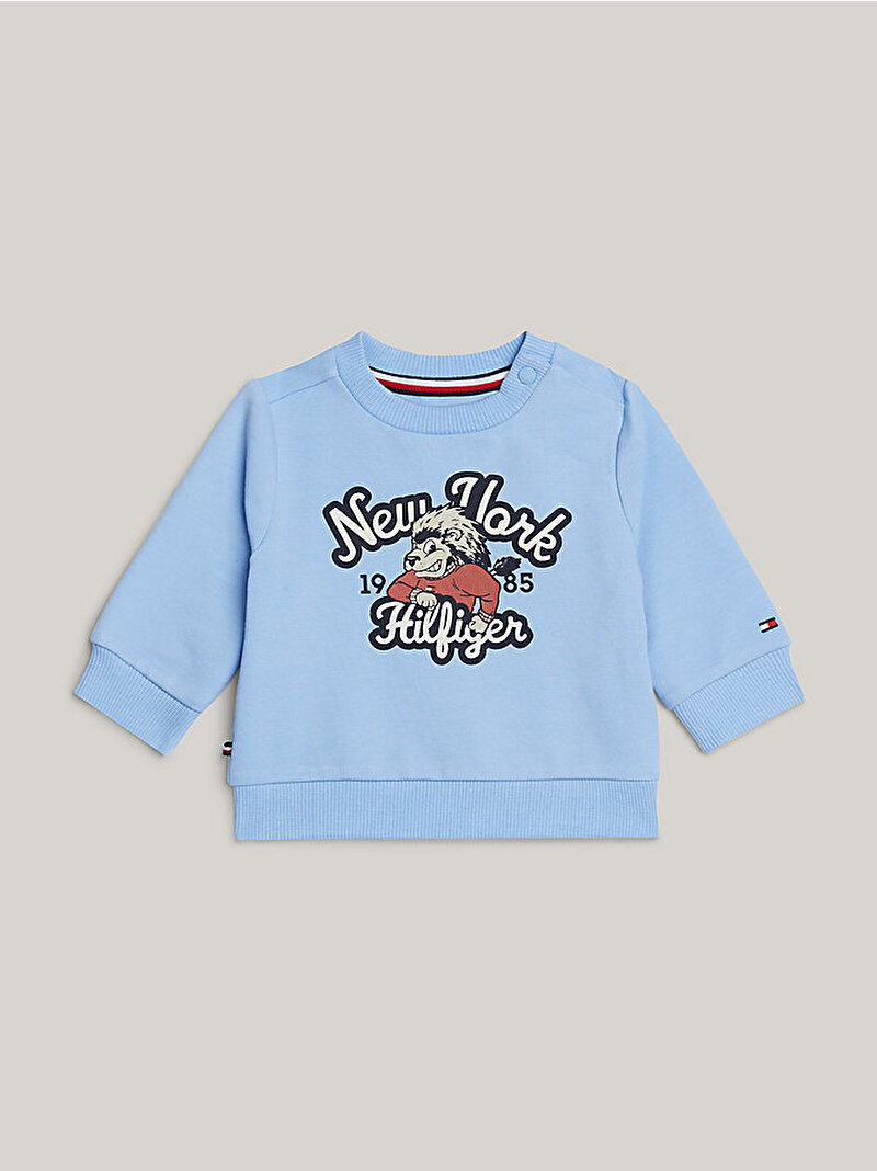 Bebek Fun Puff Print Sweatshirt Mavi  KN0KN01845C1Z