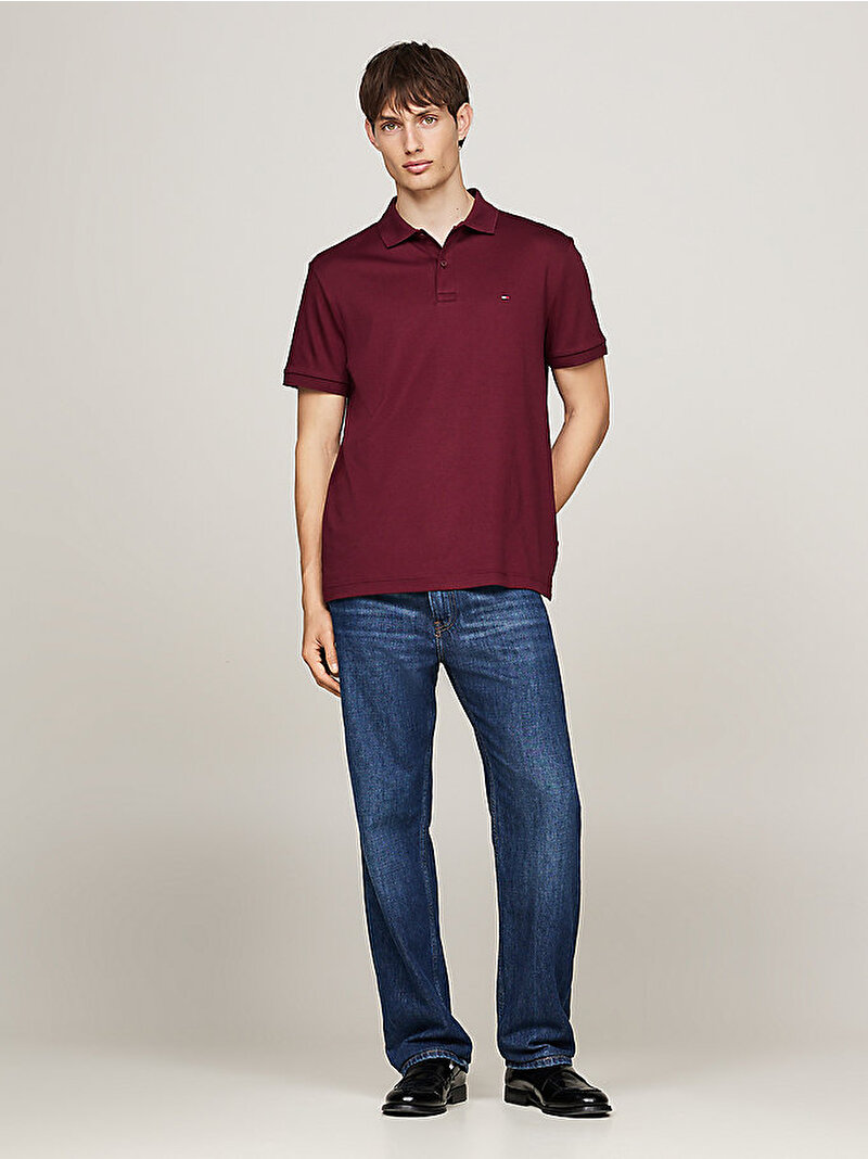 Erkek Liquid Cotton Essential Polo T-Shirt Kırmızı MW0MW35585VLP