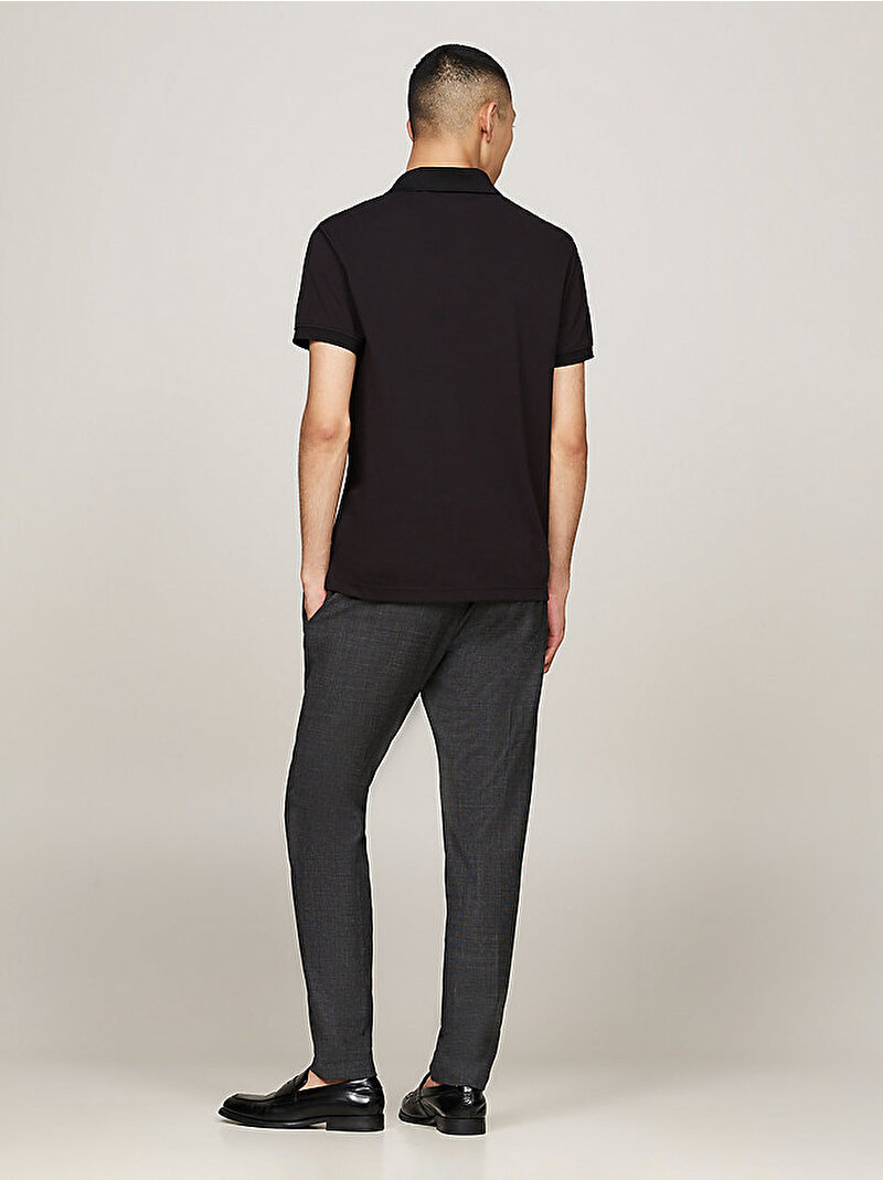 Erkek Performance Pique Polo T-Shirt Siyah MW0MW37309BDS