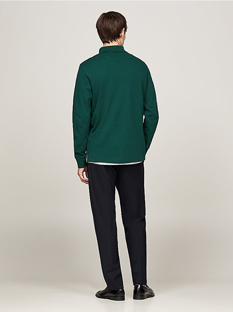 Erkek 1985 Regular Ls Polo T-Shirt Yeşil MW0MW20183L6K