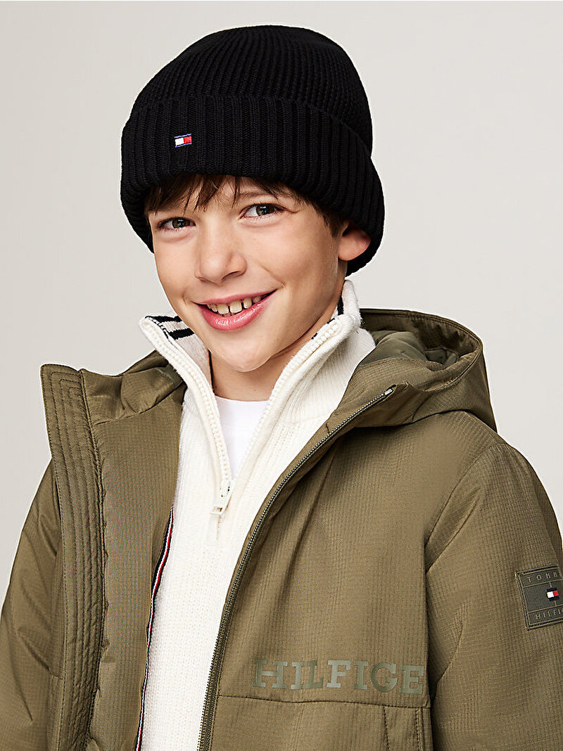 Çocuk Unisex Th Essential Bere Siyah AU0AU01526BDS
