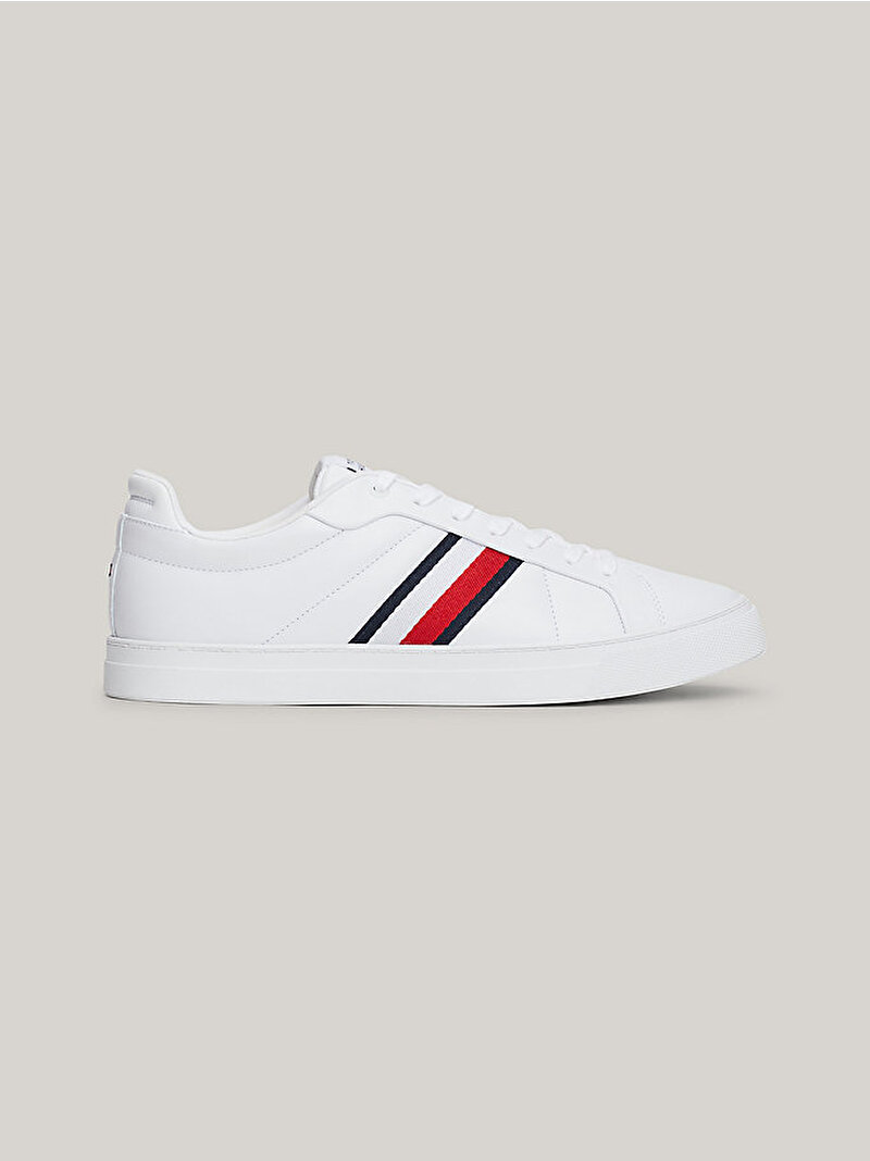 Erkek Icon Court Lth Stripe Sneaker Beyaz  FM0FM05163YBS